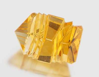 Appraisal: An Unmounted Fancy Cut Citrine Carat Fancy artisan cut citrine