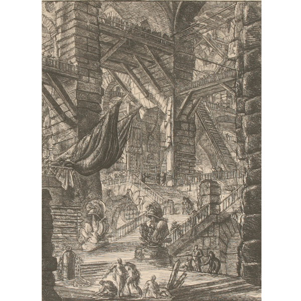 Appraisal: Giovanni Battista Piranesi Italian - The Grand Piazza from Carceri