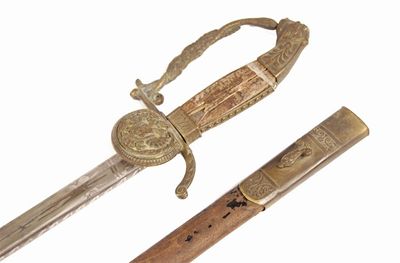 Appraisal: A th century Austrian dress sword with a in steel