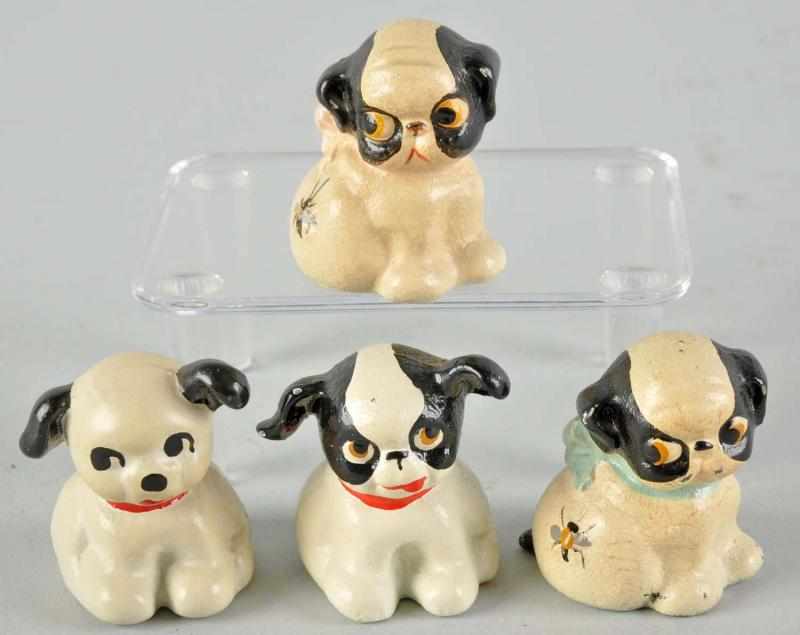 Appraisal: Lot of Cast Iron Hubley Puppo Paperweights Description Includes two