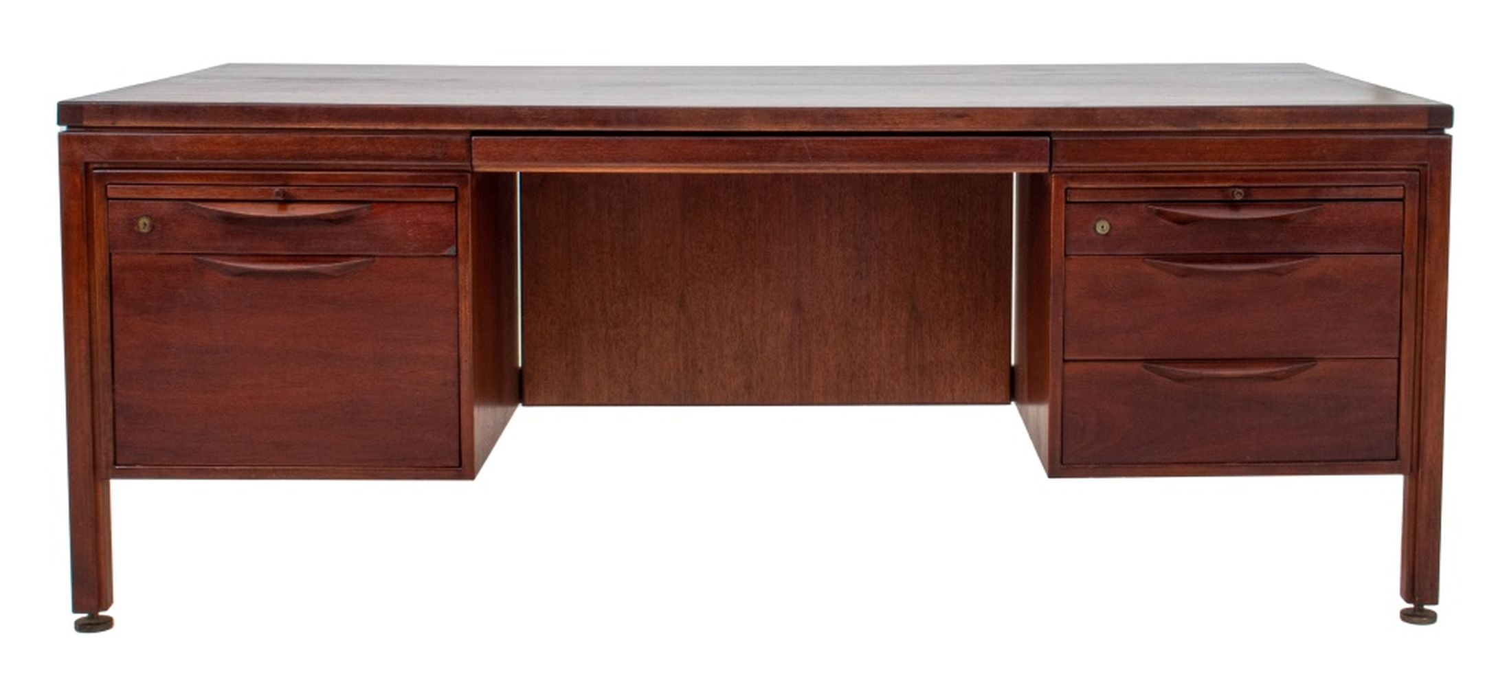 Appraisal: JENS RISOM MID-CENTURY MODERN EXECUTIVE DESK Jens Risom Designs Danish