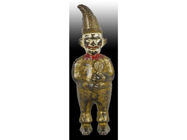 Appraisal: Cast Iron Clown with Crooked Hat Still Bank Description Made