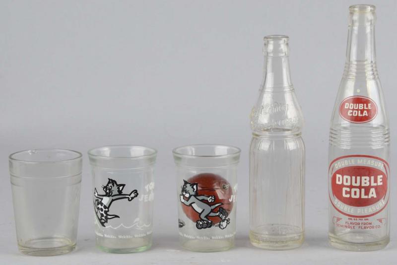 Appraisal: Lot of Soda Bottles and Jelly Jars Including - Double