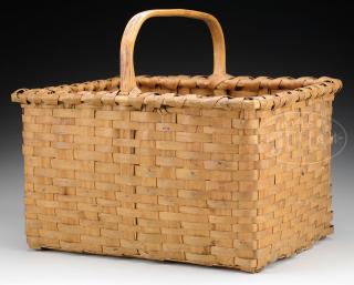 Appraisal: SHAKER MARKET GATHERING BASKET SHAKER MARKET GATHERING BASKET Attributed to