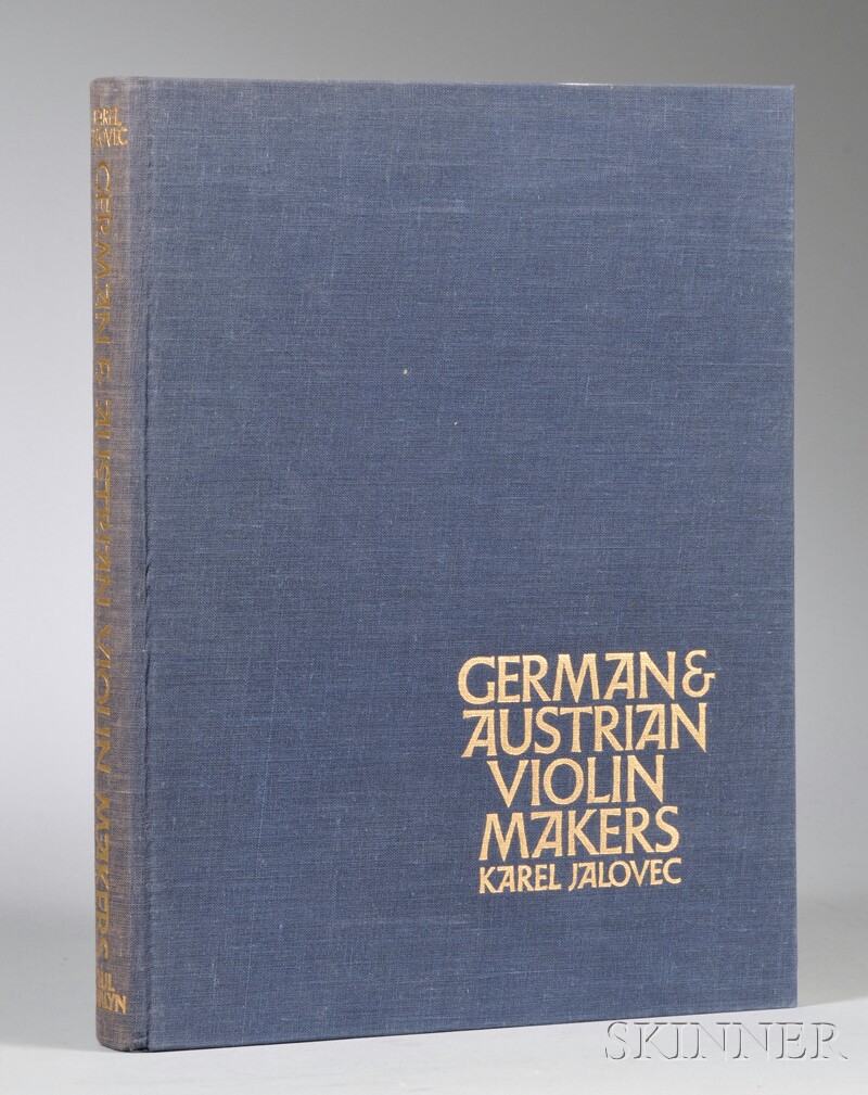 Appraisal: Jalovec K German and Austrian Violin Makers