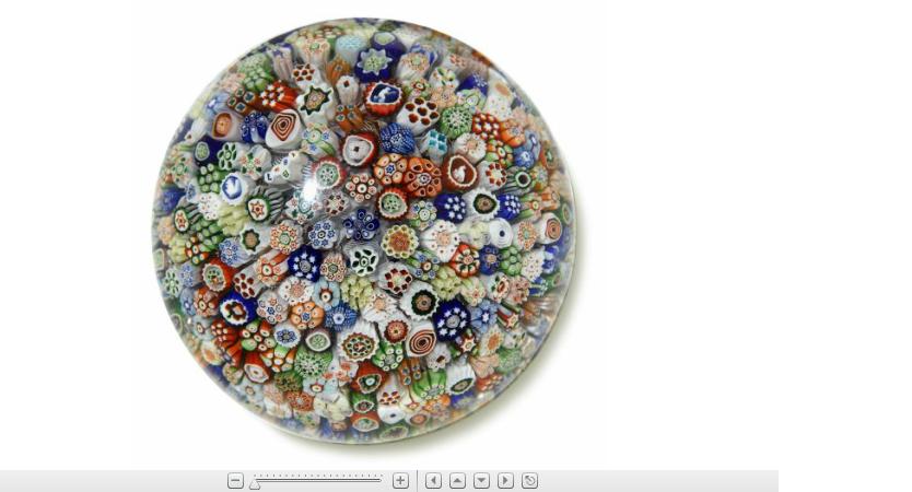 Appraisal: Antique Baccarat close packed millefiori paperweightdate cane B