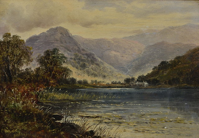 Appraisal: Richard Heard British th Century Mountainous landscape with river in