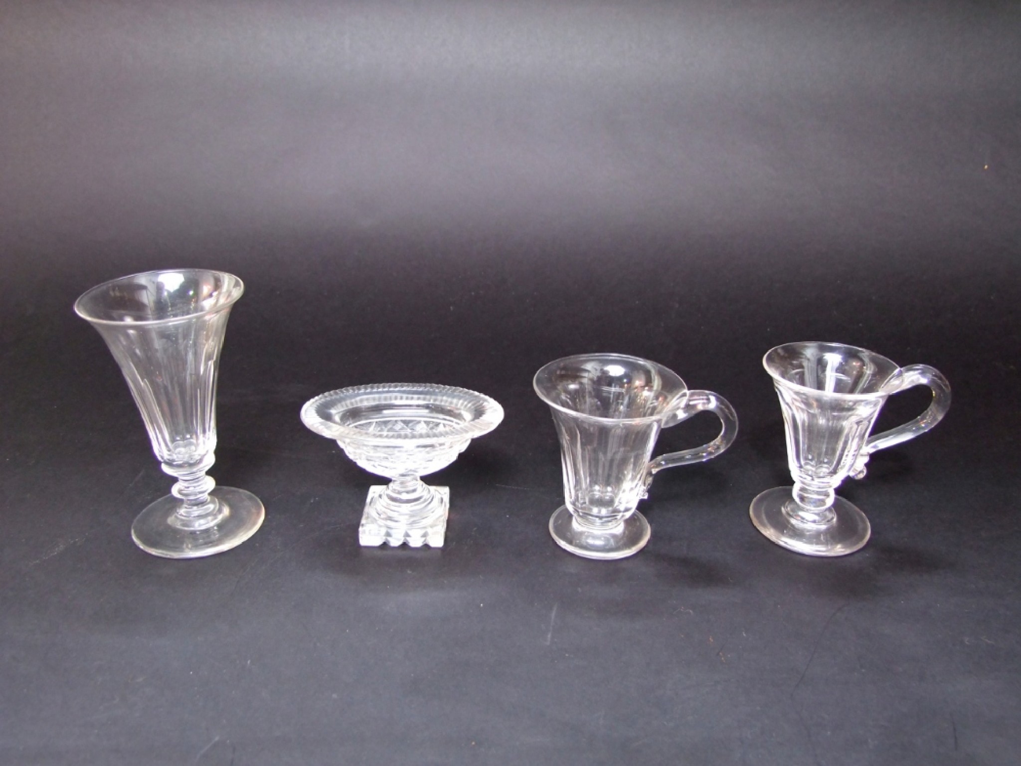 Appraisal: th century glasswares to include a pair of custard cups