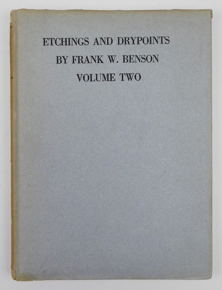 Appraisal: Paff- Etchings Drypoints by F W Benson Vol II Paff