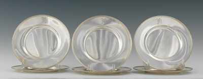 Appraisal: A Set of Six Gorham Sterling Silver Plates Sterling silver