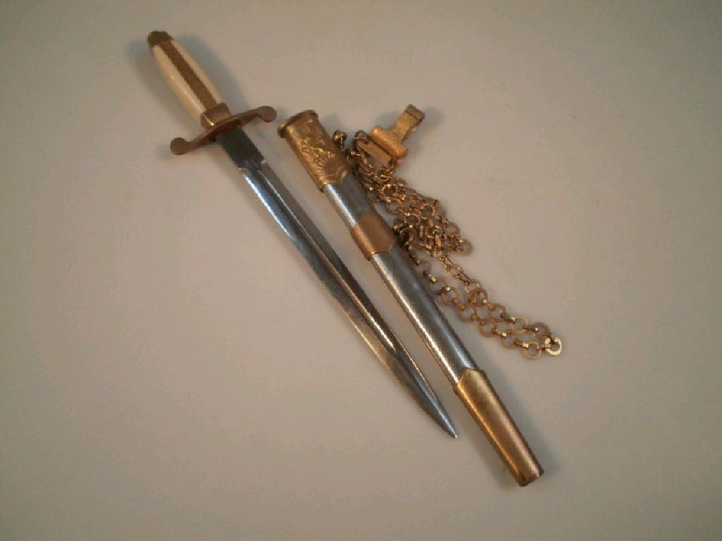 Appraisal: A reproduction Second World War type dagger with a mock