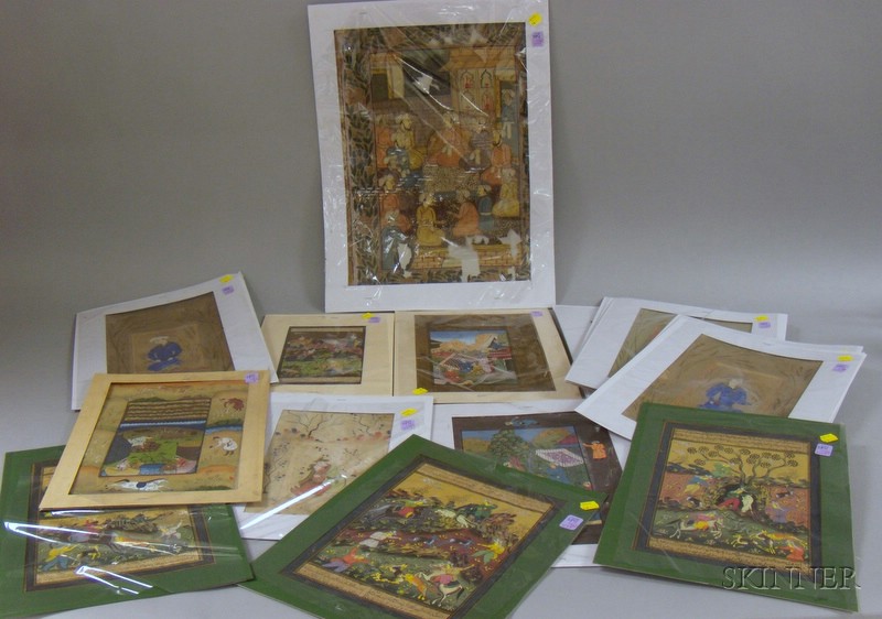 Appraisal: Twenty-one Middle Eastern Works of Art on Paper gouache and