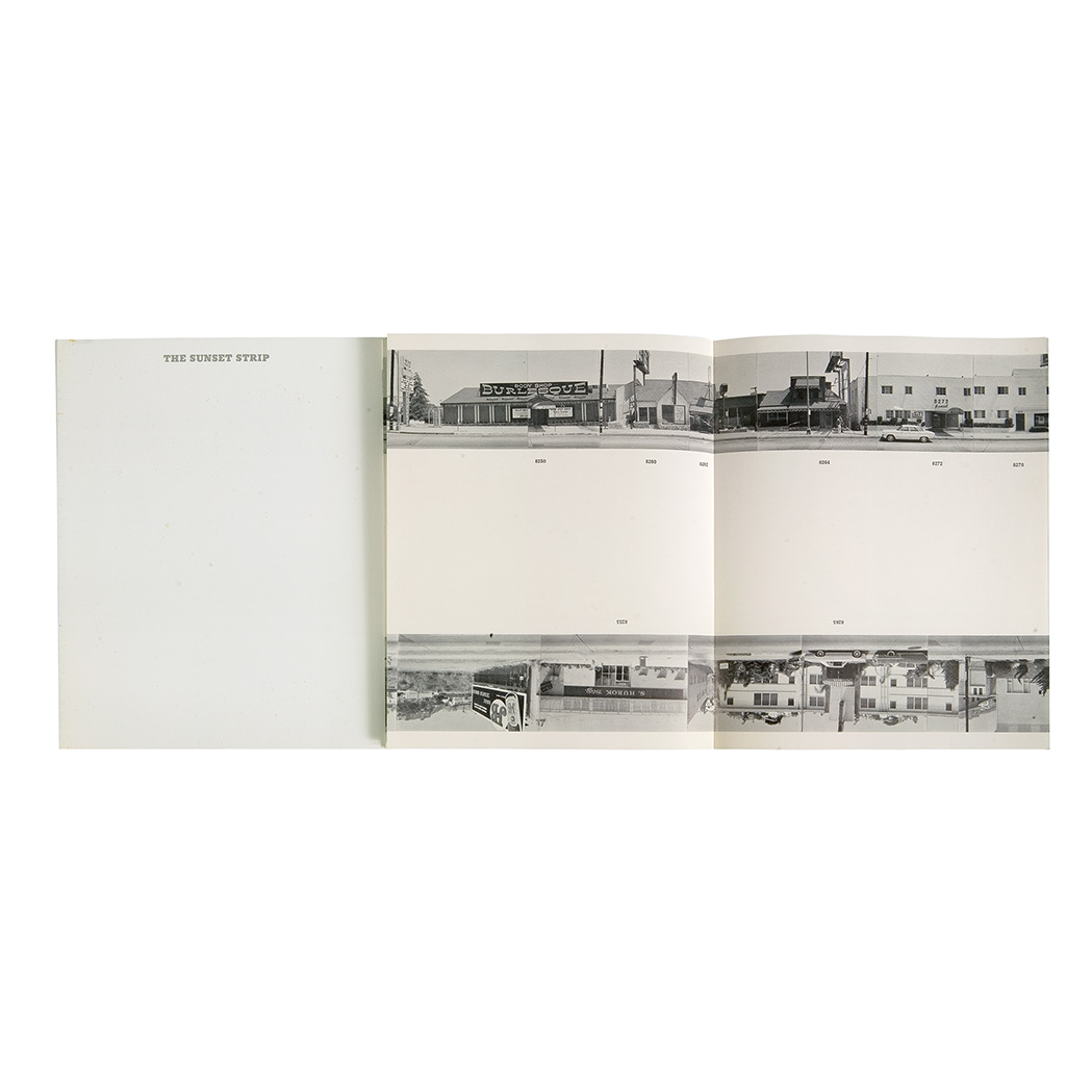 Appraisal: PHOTOBOOK RUSCHA EDWARD Every Building on the Sunset Strip Los