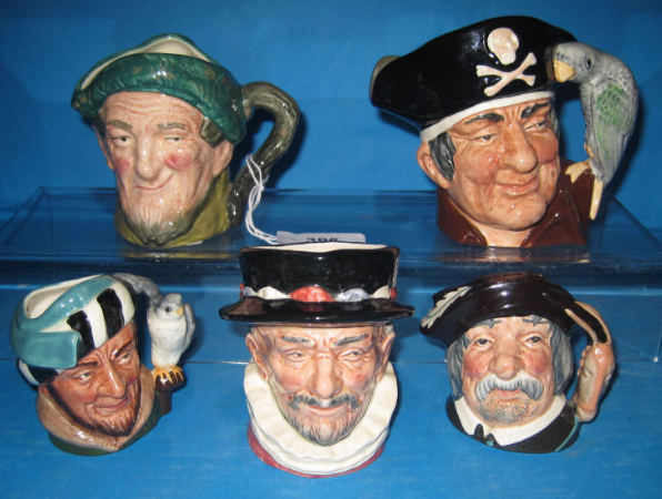 Appraisal: Royal Doulton Small Character Jugs Auld Mac D Beefeater D