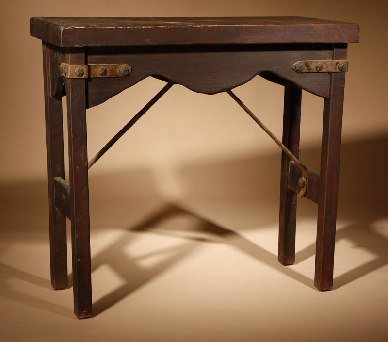 Appraisal: A Monterey 'Old Wood' console table A Monterey 'Old Wood'