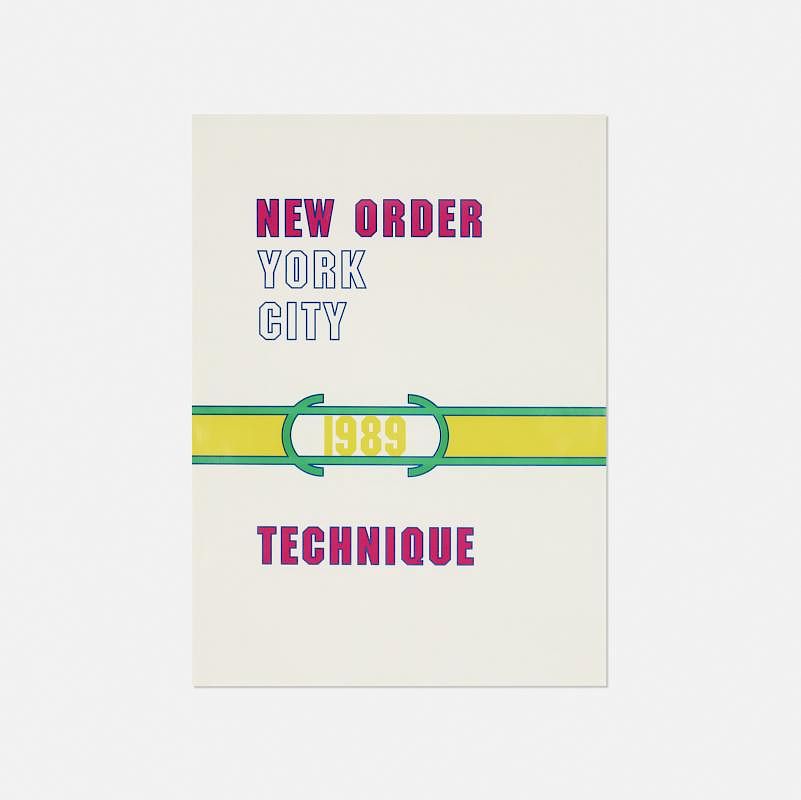 Appraisal: Lawrence Weiner New Order poster Lawrence Weiner New Order poster