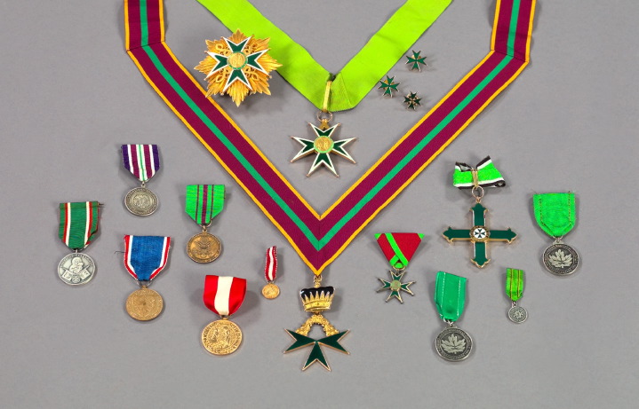 Appraisal: Collection of Eight Medals and Miniatures consisting of three enameled