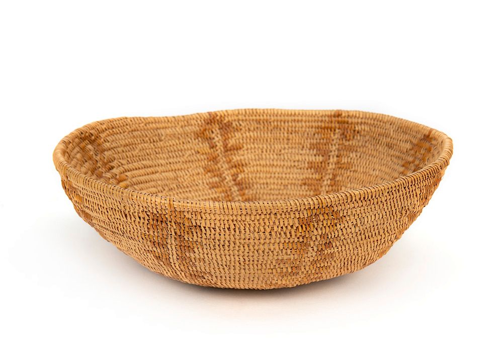 Appraisal: Mission Basketry Bowl Mission Basketry Bowl sumac grass stems and