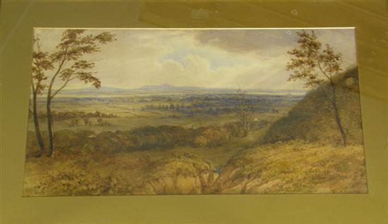 Appraisal: th century English School Autumn landscape watercolour unsigned h w