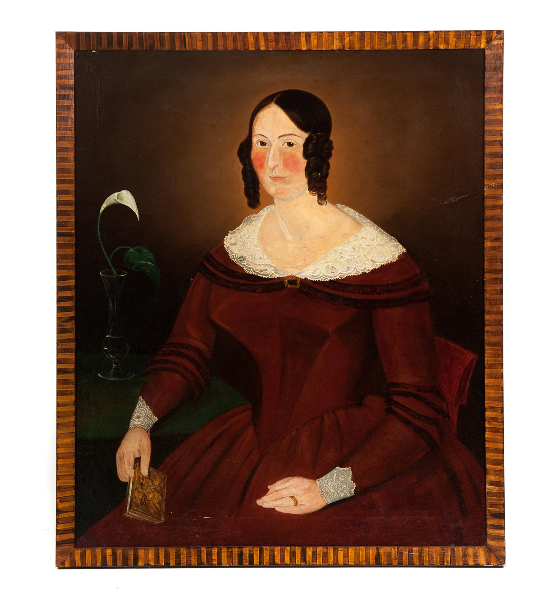 Appraisal: PORTRAIT OF A WOMAN AMERICAN SCHOOL ND QUARTER- TH CENTURY