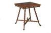 Appraisal: LAMP TABLE - Circa ornate mahogany side table Square molded