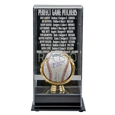 Appraisal: PERFECT GAMES AUTOGRAPHED BASEBALL Condition Report