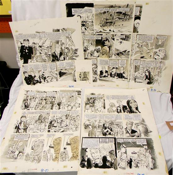 Appraisal: Mort Drucker MAD Magazine ''Lord Jump'' complete five-page story original