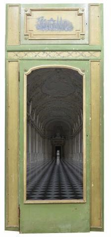 Appraisal: Monumental French Louis XVI style architectural trumeau and door th