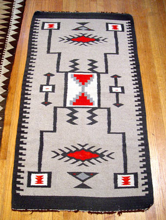 Appraisal: SOUTHWESTERN MEXICAN RUG Mid th century Approx ' '' x