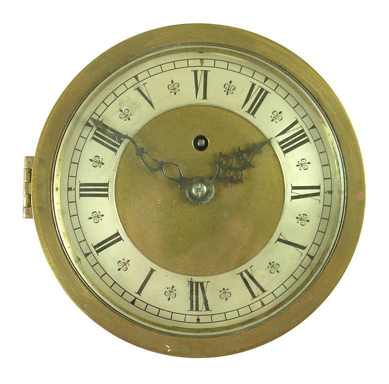 Appraisal: A brass bulkhead timepiece