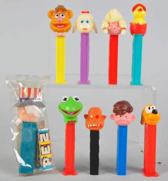 Appraisal: Lot of Early Character Pez Dispensers Includes a One Eyed