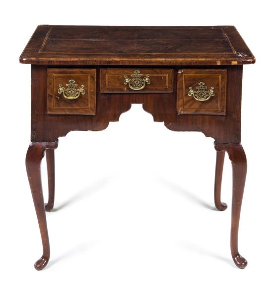 Appraisal: Sale Lot A Queen Anne Walnut Lowboy th th century