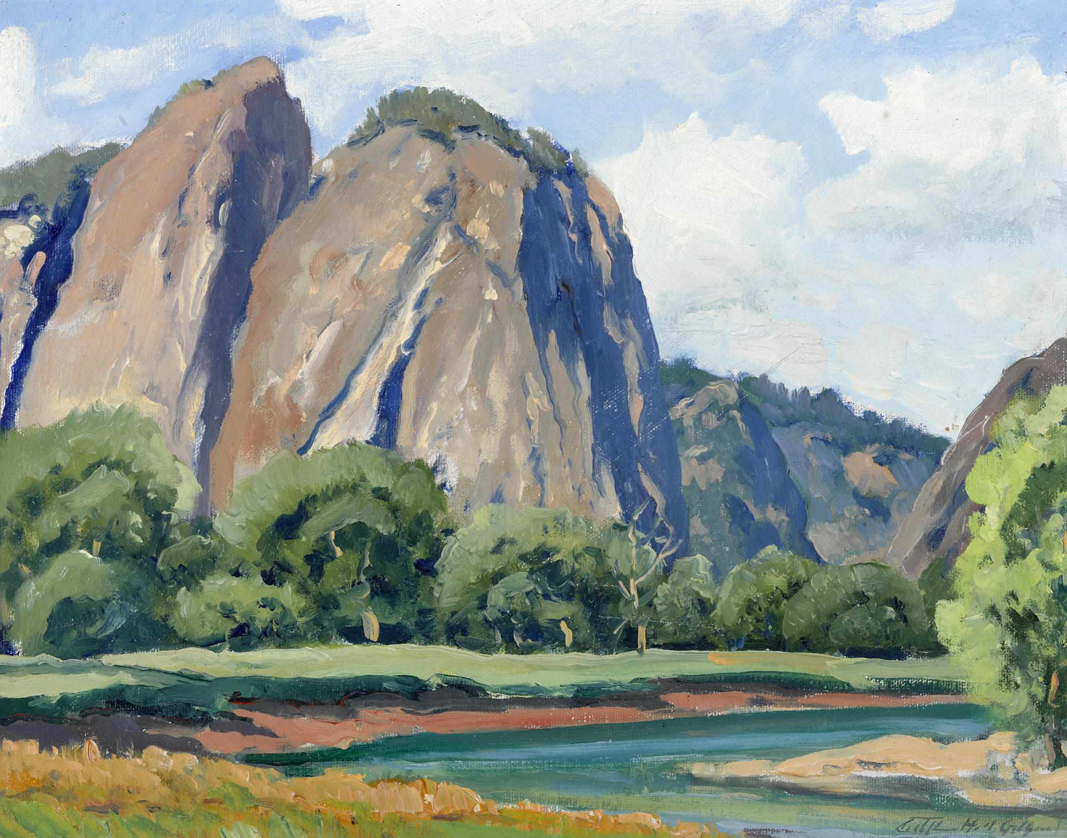 Appraisal: Arthur Hill Gilbert American - Yosemite signed 'Arthur Hill Gilbert'