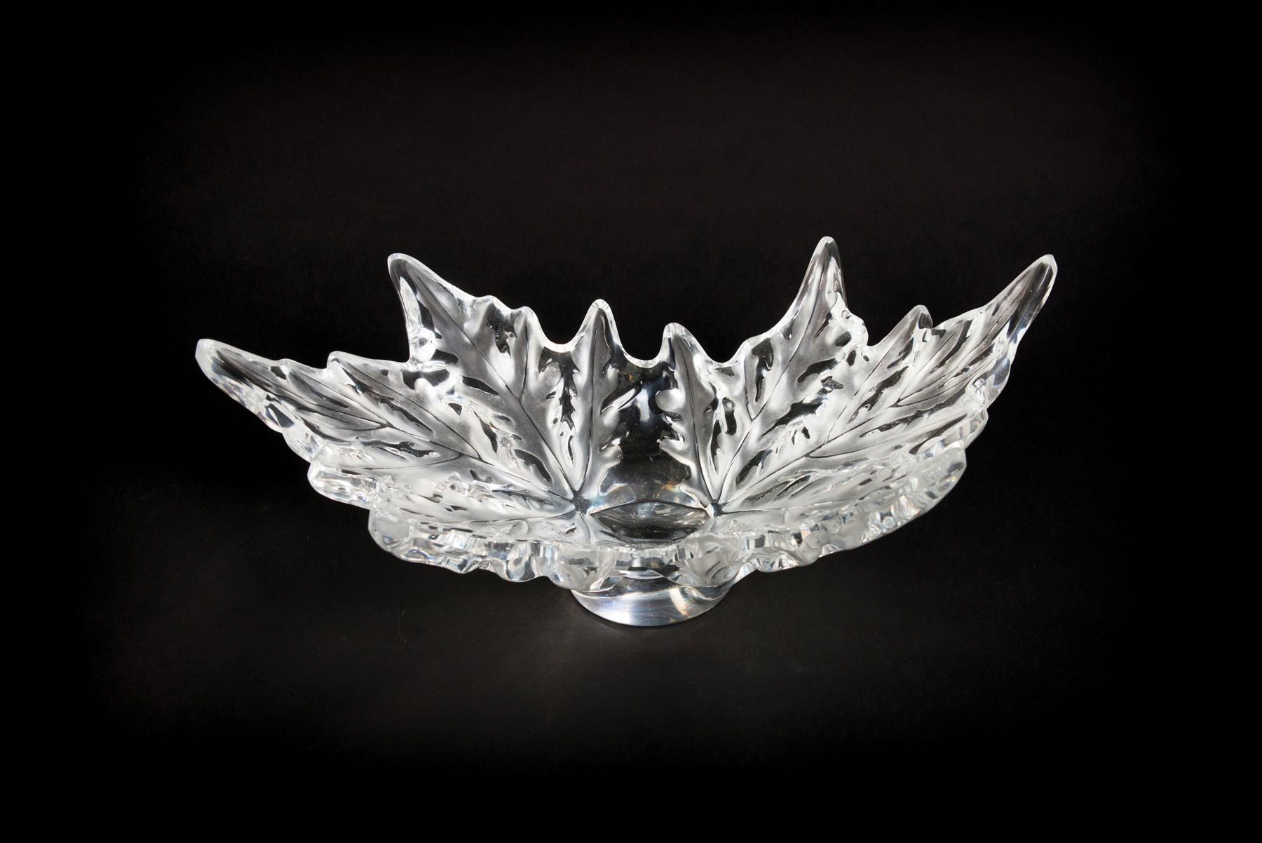 Appraisal: LALIQUE CRYSTAL CHAMPS-ELYSEES CENTER BOWL France mid th century Clear