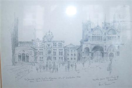 Appraisal: i Paul Erwin American th Century Sketch of St Marks