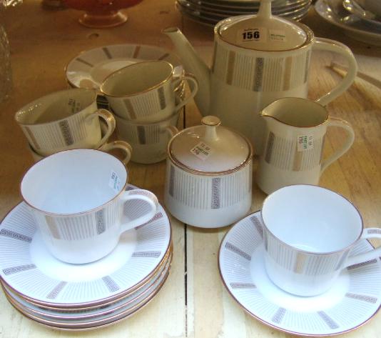 Appraisal: A Noritake six piece tea service decorated with gilt Roman