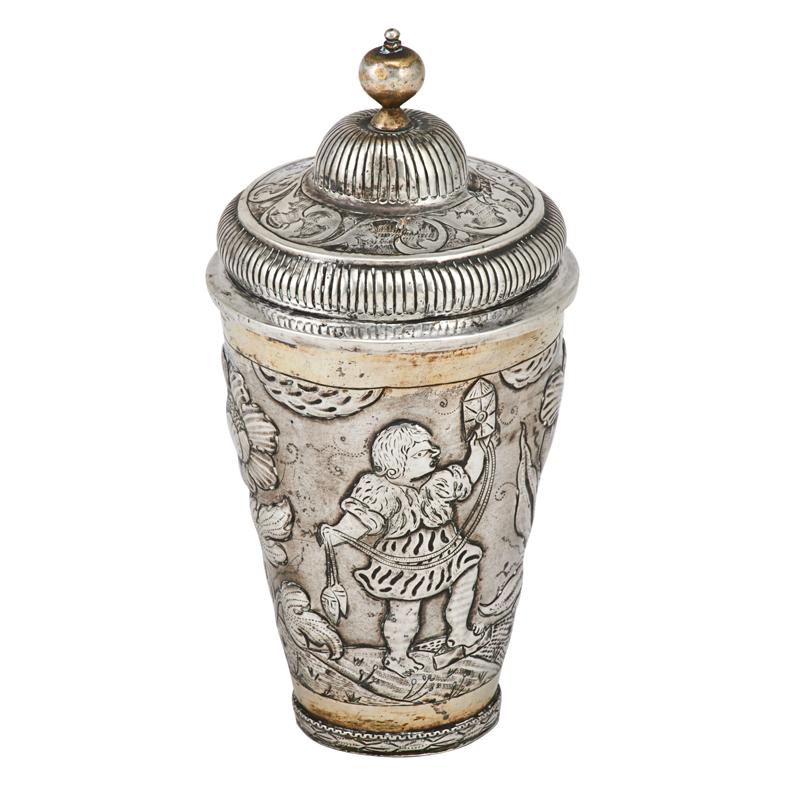 Appraisal: EARL OF SOUTHESK TH CENTURY RUSSIAN SILVER CUP Parcel-gilt beaker