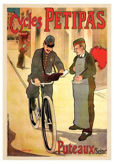 Appraisal: GIRAN MaxCYCLES PETIPAS lithograph in colors c condition A- printed