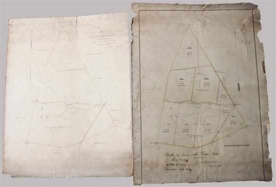 Appraisal: Maps Two plats of land belonging to D Ridgely Howard