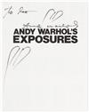 Appraisal: WARHOL ANDY Andy Warhol's Exposures Signed and Inscribed to leo