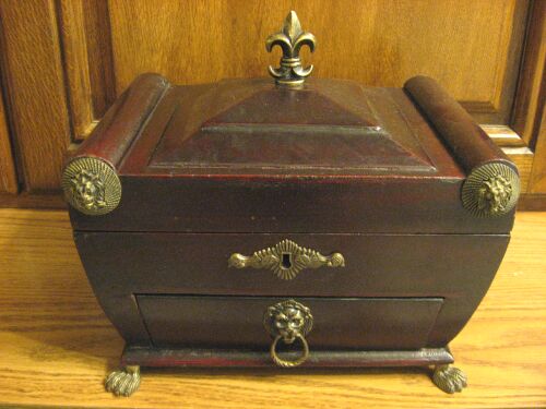 Appraisal: FLEUR-DE-LIS TOP DRESSER BOX