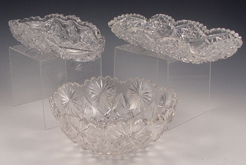 Appraisal: PIECE LIBBEY CUT GLASS LOT Bowl attributed to Libbey ''