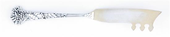 Appraisal: Tiffany Co sterling master butter knife circa Holly pattern marked