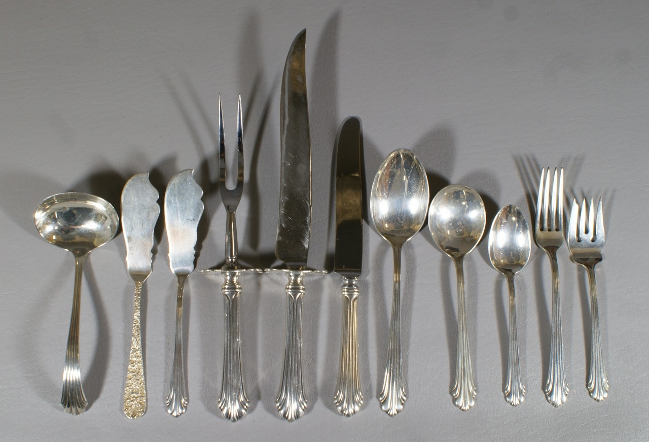 Appraisal: pcs Stieff Homewood sterling silver flatware c o teaspoons ea