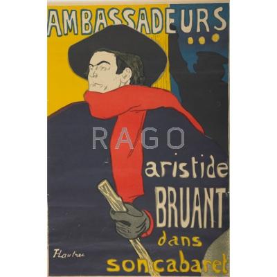 Appraisal: AFTER HENRI DE TOULOUSE-LAUTREC French - Lithograph poster in colors