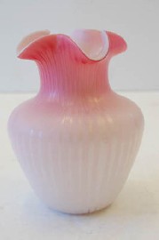 Appraisal: CASED VICTORIAN GLASS VASE