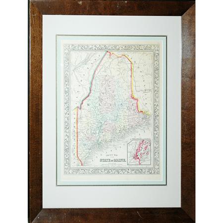 Appraisal: S Augustus Mitchell COUNTY MAP OF THE STATE OF MAINE