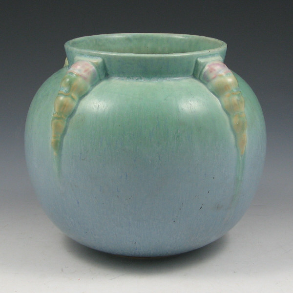 Appraisal: Roseville Topeo - rose bowl in matte blue green and