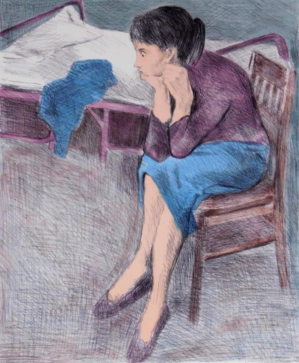 Appraisal: Raphael Soyer United States - Woman lithograph after subsequent to