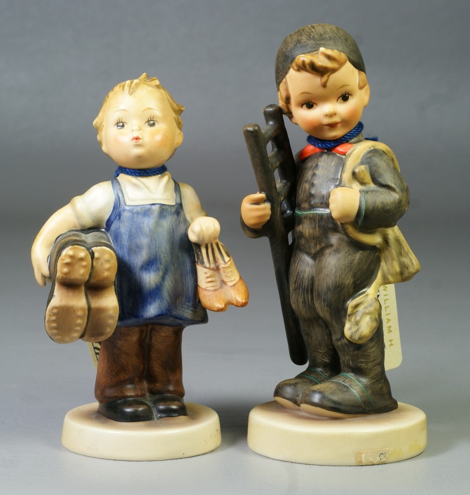 Appraisal: Goebel Hummel Figurines Boots No TMK- Chimney Sweep No I